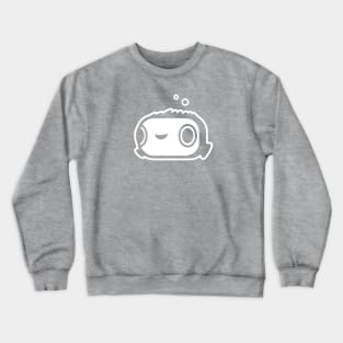 Happy Puffer Fish. Minimalist design of marine creature Crewneck Sweatshirt